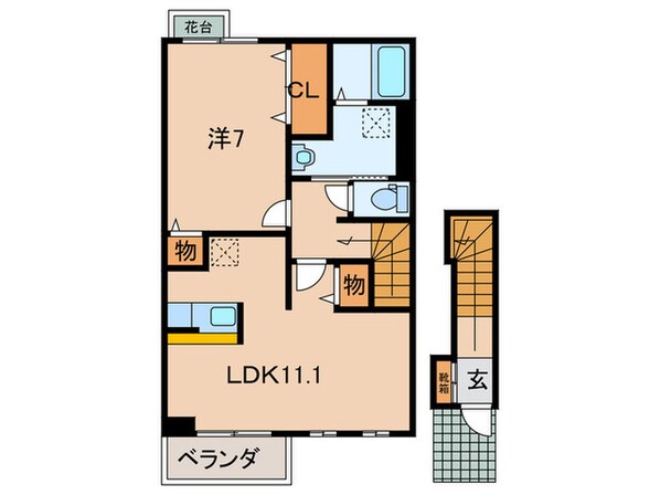 フェリーチェⅠの物件間取画像